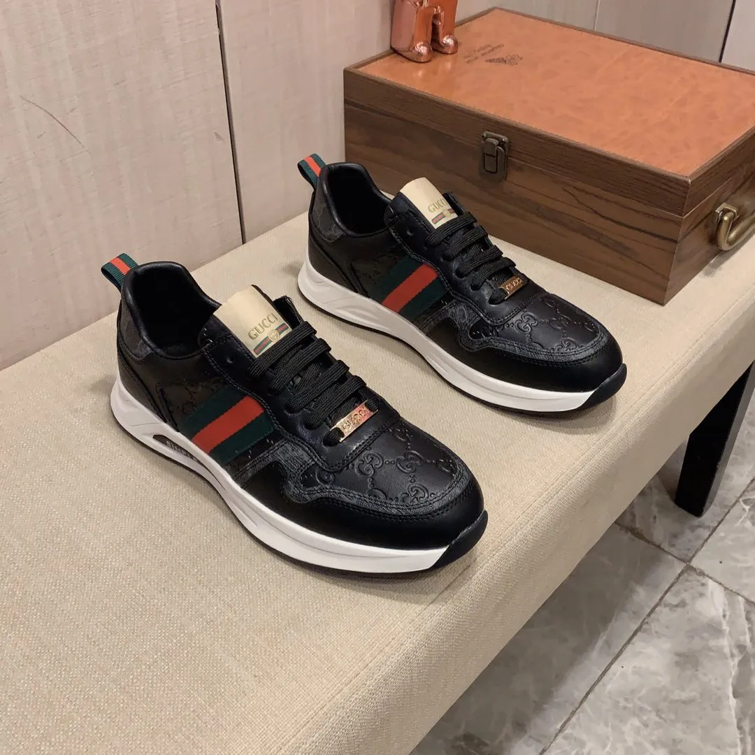 Men's Men's Shoes💰420💰💰🎩🎩[Lightning][Lightning] "Gucci*" The latest and most popular casual sports shoes, top brand [seduce] luxury~purchase, top~quality. [Strong] The upper is made of imported breathable cowhide with material ➕ breathable sheepskin feet (•) and fine workmanship. The original stylish and stylish soft rubber wear-resistant and non-slip outsole is light and comfortable on the feet. The real thing looks better when photographed in real life. 122: code: 38-44, can be customized to 45, 2️⃣ colors available